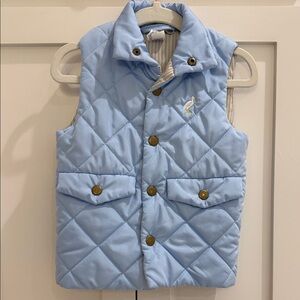 TBBC Vaughn Vest in Barrington Blue with Worth Avenue White Stork 2T